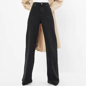 High Rise Stride Jeans with Washwell - BLACK